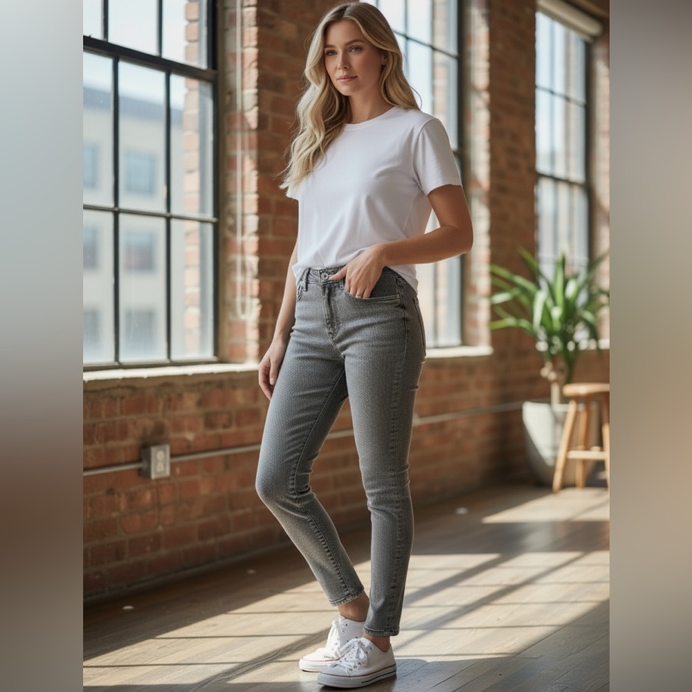 Express Super High Waisted Snakeskin Print Jeans